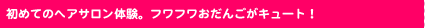 ߂ẴwAŤBtt񂲂L[gI
